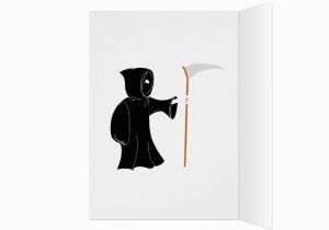 Grim Reaper Birthday Card Grim Reaper 65th Birthday Card Zazzle