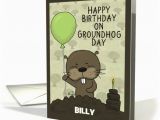 Groundhog Day Birthday Card Customized Name Groundhog Day Birthday for 1355884