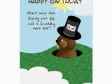 Groundhog Day Birthday Card Happy Birthday Groundhog Day Feb 2nd Card Zazzle