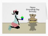 Groundhog Day Birthday Card Happy Birthday On Groundhog Day Retro Girl Card Zazzle