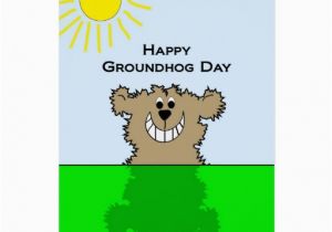 Groundhog Day Birthday Card Happy Groundhog Day Greeting Card Zazzle