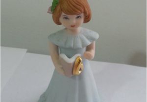 Growing Up Birthday Girl Figurines Vintage Growing Up Birthday Girls Figurine Collectible 1982