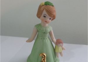 Growing Up Birthday Girl Figurines Vintage Growing Up Birthday Girls Figurine Collectible 1982