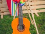 Guitar Birthday Decorations Kara 39 S Party Ideas Tropical Surf themed Birthday Party