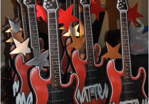 Guitar Birthday Decorations Rock Star Birthday Party Ideas Photo 4 Of 26 Catch My