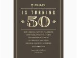 Guy Birthday Invitations 50th Birthday Invitations for Men Zazzle Com