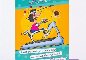 Gym Birthday Card Birthday Card Fitness Sister Only 89p