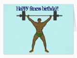 Gym Birthday Card Happy Fitness Birthday Card Zazzle Com
