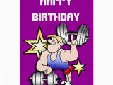 Gym Birthday Card Strongman Birthday Cards Zazzle