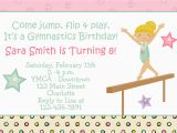 Gym Birthday Party Invitations Gymnastics Birthday Party Invitation by thebutterflypress