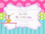 Gym Birthday Party Invitations Gymnastics Birthday Party Invitations Printable or Digital