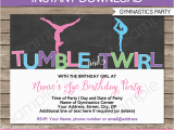 Gym Birthday Party Invitations Gymnastics Party Invitations Birthday Party Template