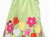 Gymboree Birthday Girl Dress 18 Mo Tweet Bird Green 1st Birthday Embroidered Gymboree Baby