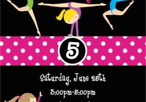 Gymnastic Birthday Party Invitations Gymnastic Birthday Invitation Templates