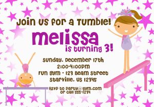 Gymnastic Birthday Party Invitations Gymnastic Birthday Invitations Bagvania Free Printable