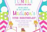 Gymnastic Birthday Party Invitations Gymnastics Birthday Party Invitations Printable or Digital