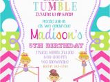 Gymnastic Birthday Party Invitations Gymnastics Birthday Party Invitations Printable or Digital