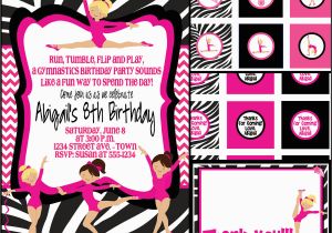 Gymnastics Birthday Invitation Templates Gymnastics Party Invitation Template Free