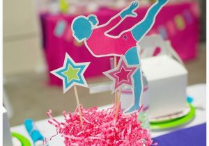 Gymnastics Birthday Party Decorations A Bright and Colorful Gymnastics Birthday Party anders