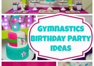 Gymnastics Birthday Party Decorations Bright and Colorful Gymnastics Birthday Party Pretty My