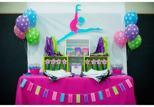 Gymnastics Birthday Party Decorations Colorful Gymnastics Party