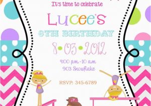 Gymnastics Birthday Party Invitations Printable 7 Best Images Of Gymnastic Birthday Invitations Printable