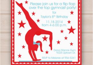 Gymnastics Birthday Party Invitations Printable 7 Best Images Of Gymnastic Birthday Invitations Printable