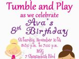 Gymnastics Birthday Party Invitations Printable Gymnastic Party Diy Printable Invitation In socuteparties