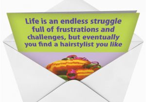 Hair Stylist Birthday Cards Hair Stylist Funny Birthday Greeting Card Nobleworks