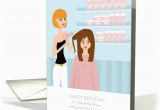 Hairdresser Birthday Card Happy Birthday Great Hair Designer Hairstylist Hairdresser