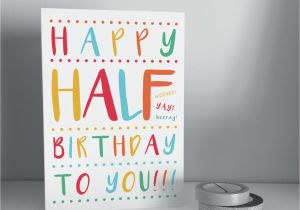 Half Birthday Cards Free 6 Month Birthday Half Birthday Card Baby Boys Girls