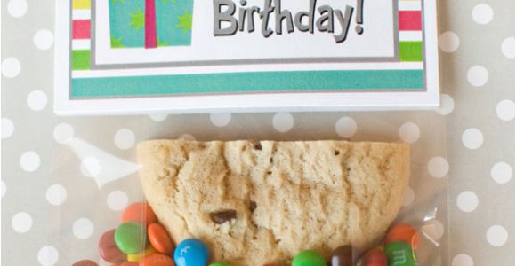 Half Birthday Cards Free Half Birthday Class Gift with Free Printable Bag topper