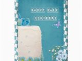 Half Birthday Cards Free Happy Half Birthday Card Zazzle