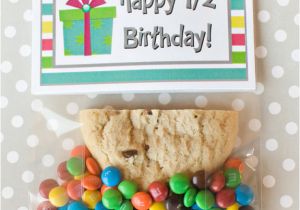 Half Birthday Decorations Half Birthday Class Gift with Free Printable Bag topper