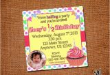Half Birthday Invitation 13 Best Images About Half Birthday On Pinterest Half