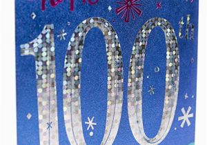 Hallmark 100th Birthday Card Hallmark 100th Birthday Greeting Card 100th with Confetti