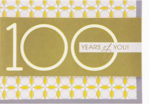 Hallmark 100th Birthday Card Hallmark 100th Birthday Greeting Card Circle Pattern