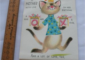 Hallmark Birthday Cards for Mom Vintage Hallmark Birthday Card for Mom Mother by