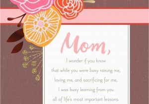 Hallmark Mom Birthday Cards Life 39 S Most Important Lessons Birthday Card for Mom