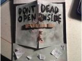 Halloween Birthday Ideas for Him Walking Dead Birthday Card Don 39 T Open Dead Inside