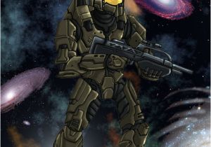 Halo Birthday Card Halo Birthday Card by Dexterxs On Deviantart