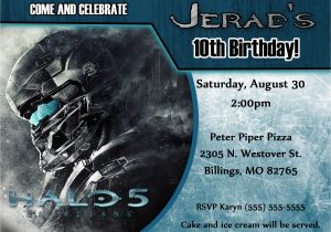 Halo Birthday Invitations Free Halo Birthday Invitation Kustom Kreations