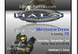 Halo Birthday Invitations Free Halo Birthday Invitations Printable
