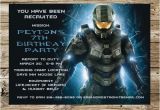 Halo Birthday Invitations Free Halo Inspired Birthday Party Invitation