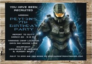 Halo Birthday Invitations Free Halo Inspired Birthday Party Invitation