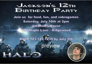 Halo Birthday Invitations Free Halo Printable Invitations
