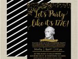 Hamilton Musical Birthday Card Hamilton Birthday Invitationblack and Gold Hamilton the