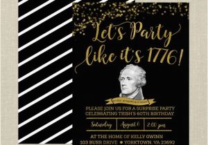 Hamilton Musical Birthday Card Hamilton Birthday Invitationblack and Gold Hamilton the