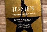 Hamilton Musical Birthday Card Hamilton the Musical Personalized Invitation Invitations