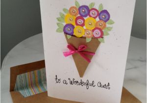 Handmade Birthday Cards for Grandfather Handmade Birthday Card Happy Birthday to A Wonderful Aunt